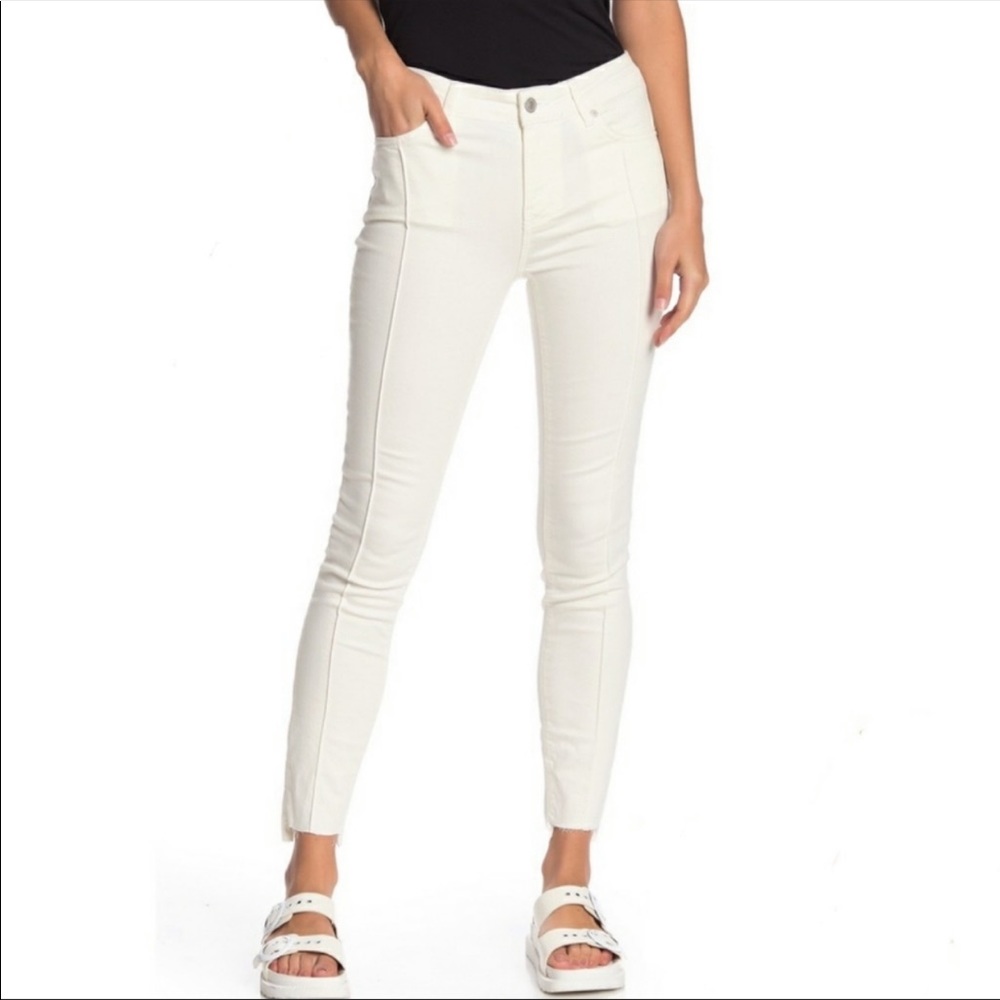 New Free People Del Wray Cream Colored Jeans